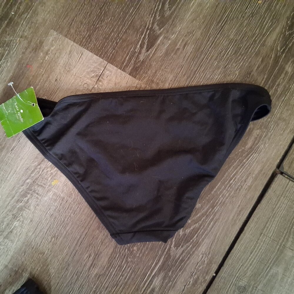 Kate Spade Georgica Beach Black Bikini Bottom XS NEW - Picture 3 of 3